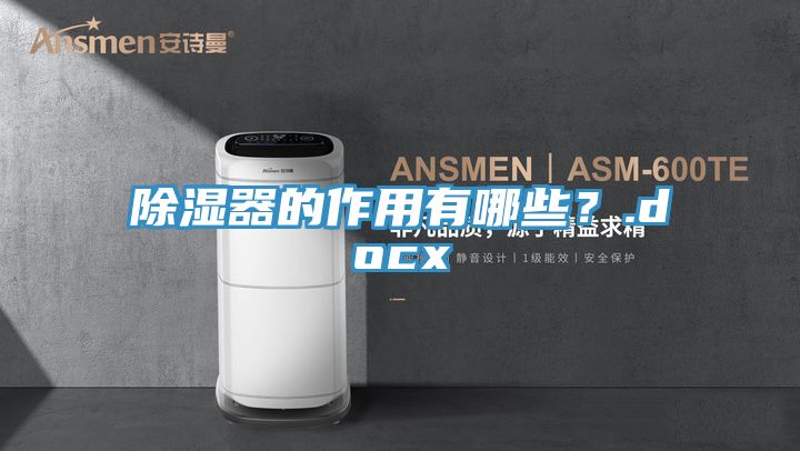 除濕器的作用有哪些？.docx