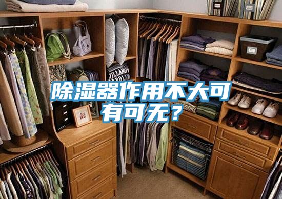 除濕器作用不大可有可無？