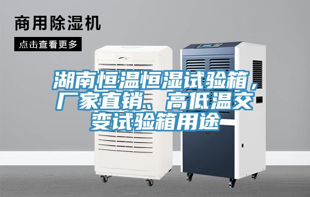 湖南恒溫恒濕試驗(yàn)箱，廠(chǎng)家直銷(xiāo)、高低溫交變?cè)囼?yàn)箱用途