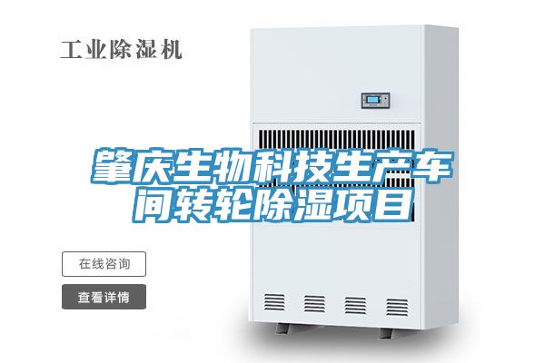 肇慶生物科技生產(chǎn)車間轉(zhuǎn)輪除濕項目