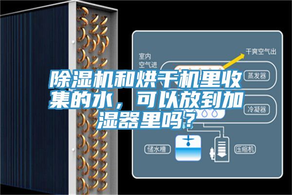 除濕機和烘干機里收集的水，可以放到加濕器里嗎？