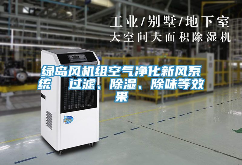 綠島風機組空氣凈化新風系統(tǒng)  過濾、除濕、除味等效果