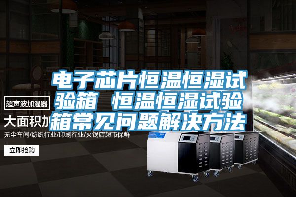電子芯片恒溫恒濕試驗(yàn)箱 恒溫恒濕試驗(yàn)箱常見(jiàn)問(wèn)題解決方法