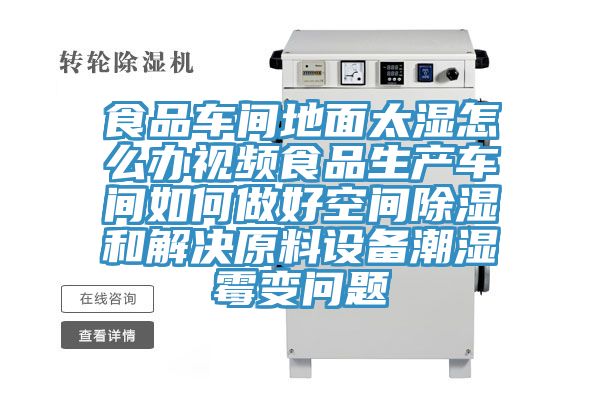 食品車間地面太濕怎么辦視頻食品生產(chǎn)車間如何做好空間除濕和解決原料設(shè)備潮濕霉變問(wèn)題