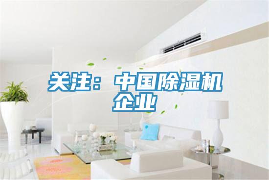 關(guān)注：中國除濕機(jī)企業(yè)