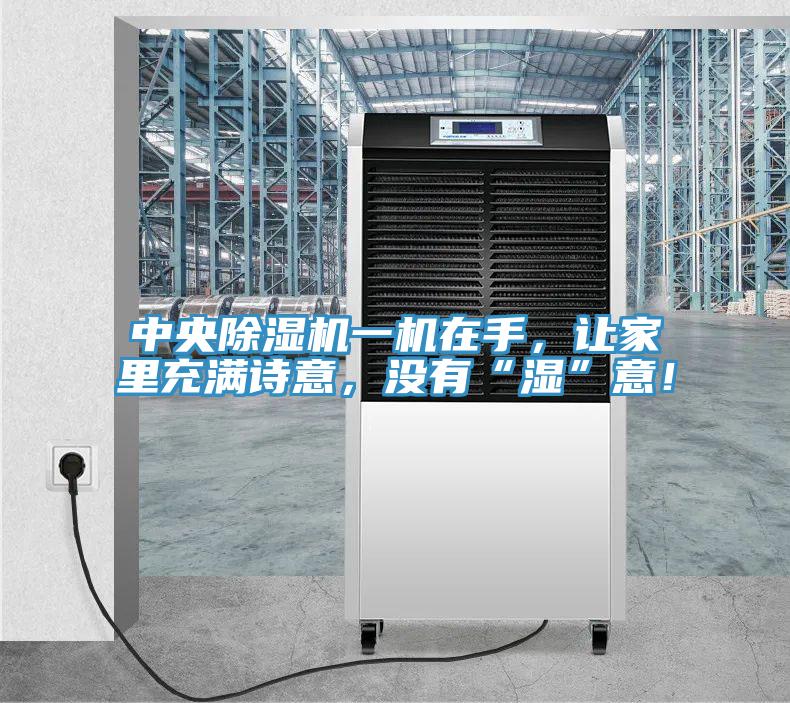 中央除濕機(jī)一機(jī)在手，讓家里充滿詩意，沒有“濕”意！