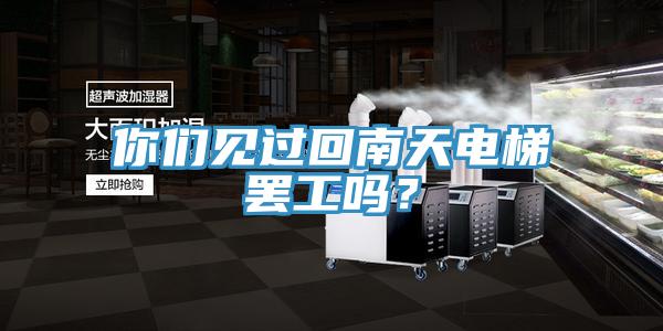 你們見過回南天電梯罷工嗎？